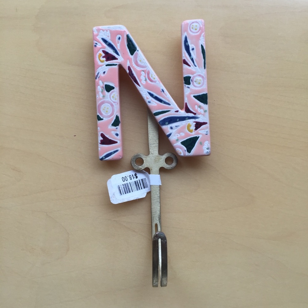 “N” coat hanger